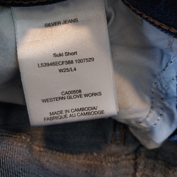 Denim Blue Distressed Women's Shorts Sliver Jeans Size 25 - Picture 4 of 5